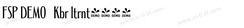 FSP DEMO   Kbr ltrnt字体转换